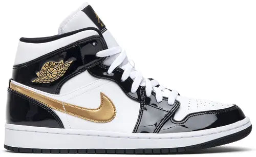 Air Jordan 1 Mid Patent SE 'Black Gold' 2019